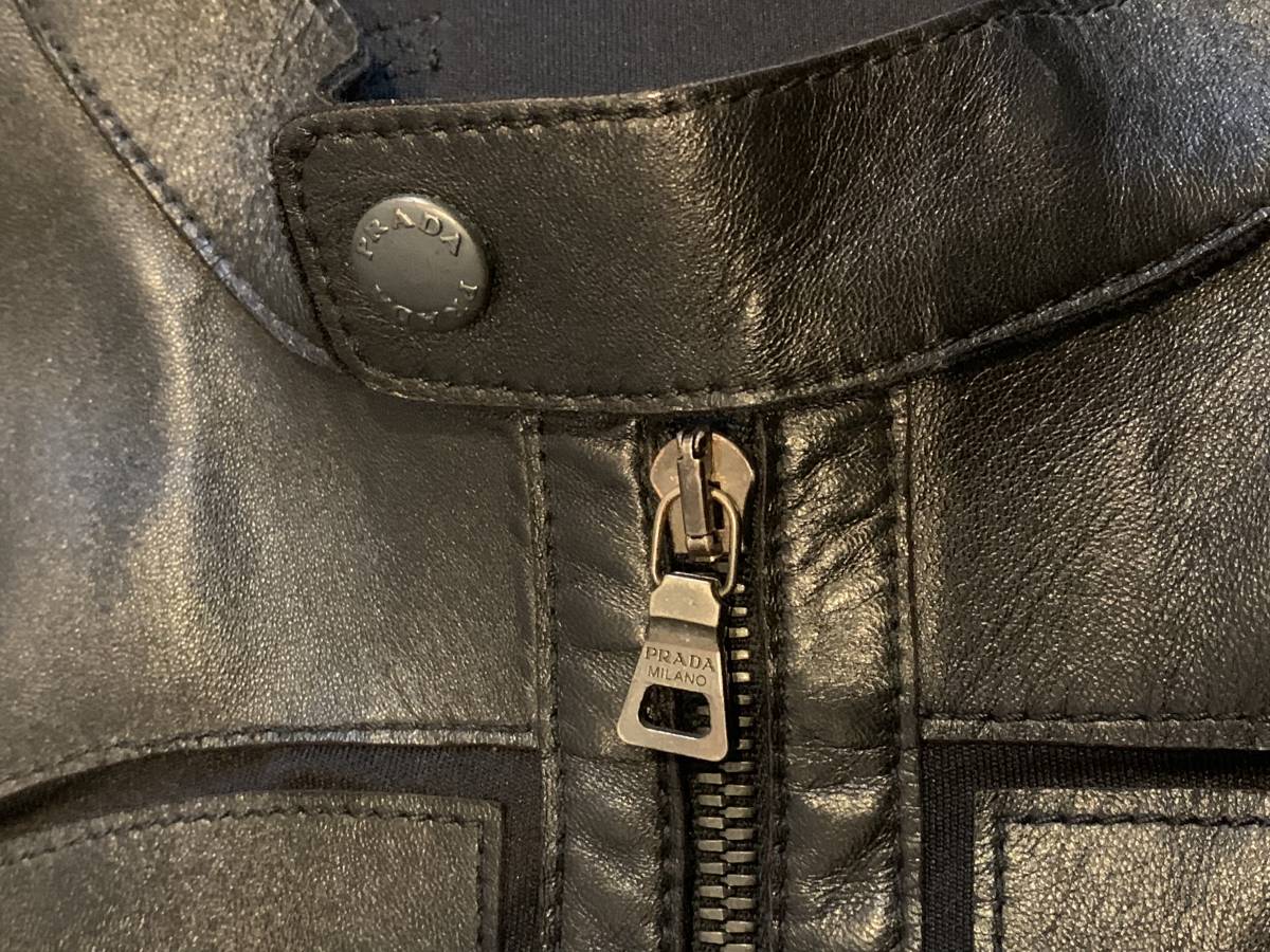 プラダ PRADA ※ プラダ スポーツ PRADA SPORT レザー ジャケット 