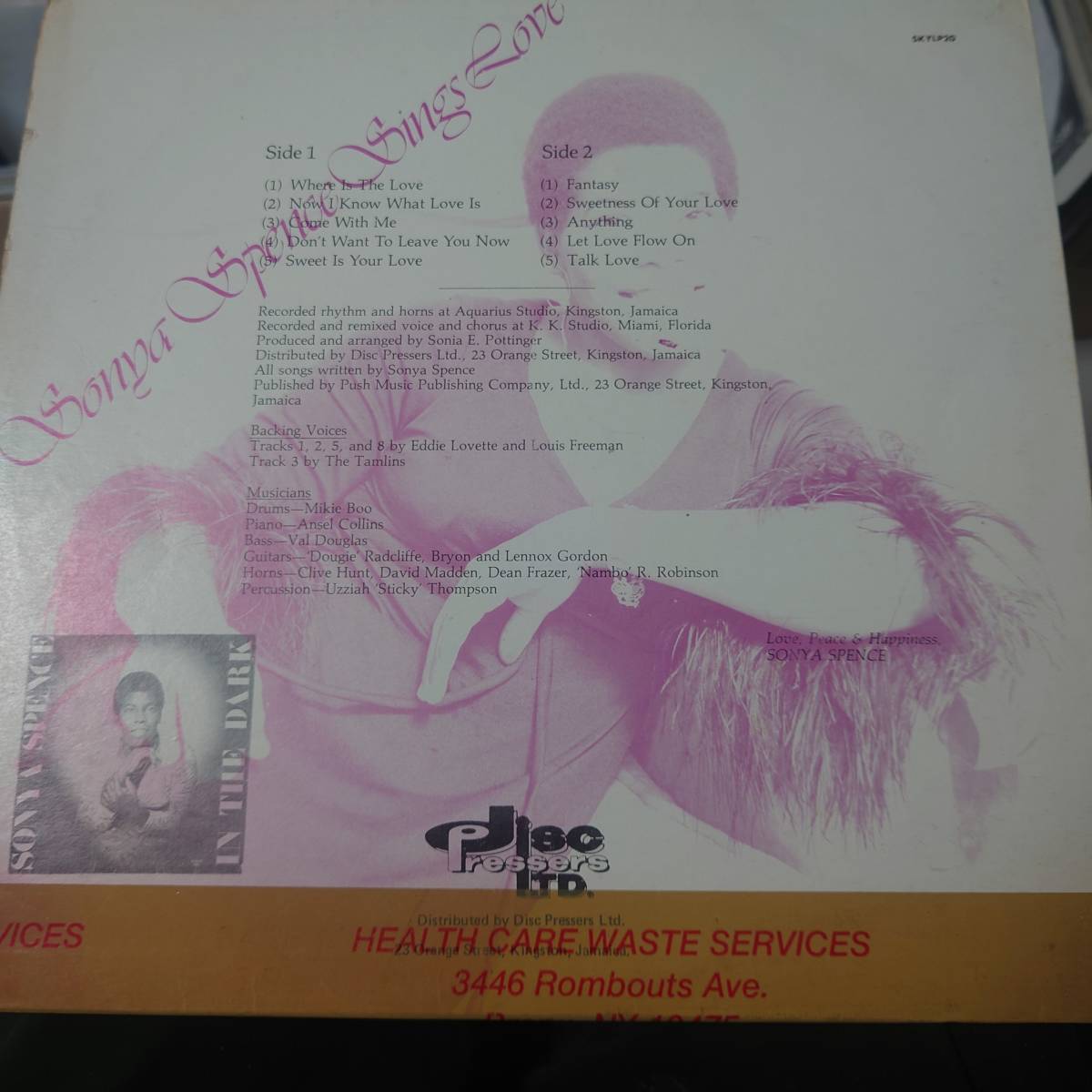 ☆レア☆ Sonya Spence - Sings Love // High Note LP / Lovers ☆レア☆ Sonya Spence - Sings Love // High Note LP / Lovers
