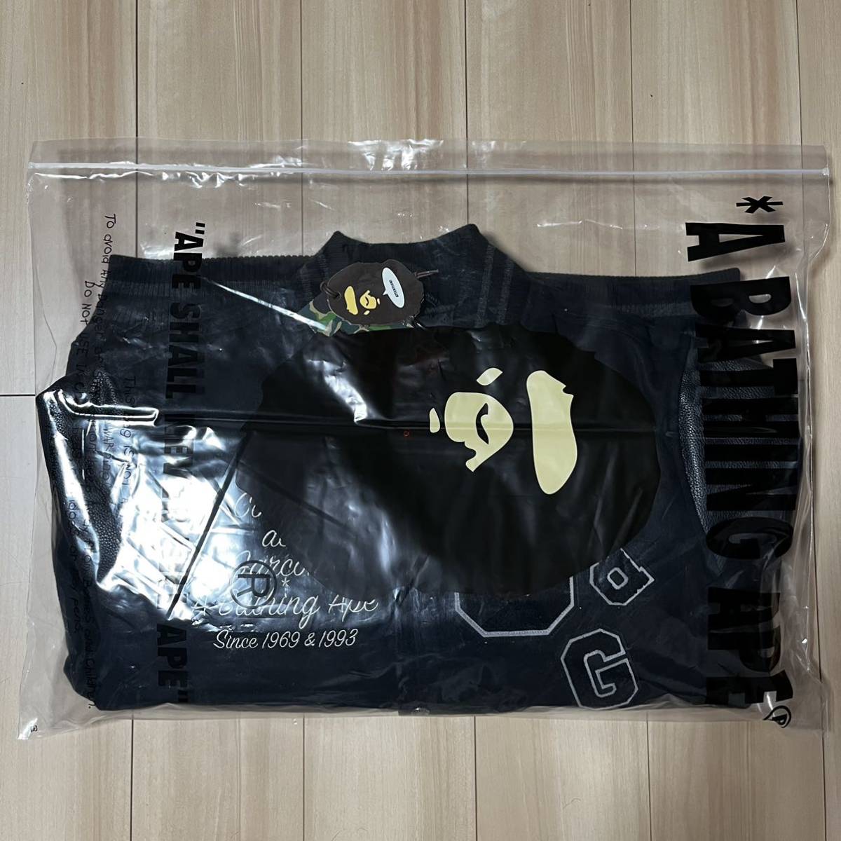 2XL BAPE CDG varsity jacket comme des garcons a bathing ape 