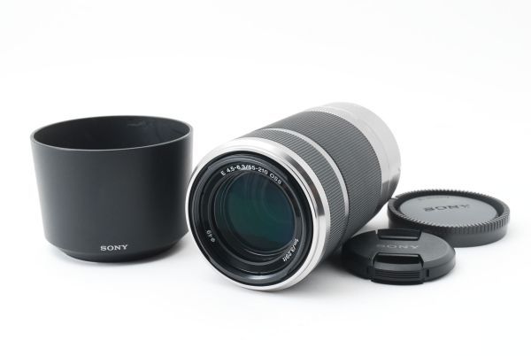 [Lank:B] SONY ソニー E 55-210mm F4.5-6.3 OSS SEL55210 Silver 望遠 ズームレンズ / APS-C Eマウント用 シルバー 完動品！ #3376