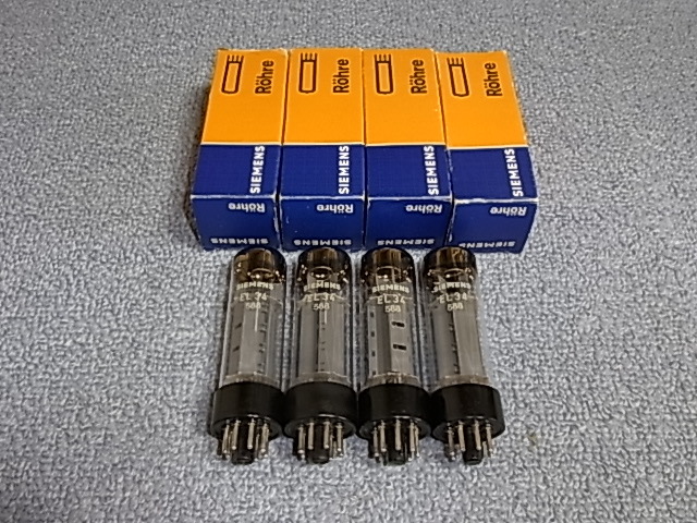 人気，お買い得 SIEMENS シーメンス EL34 (6CA7）4本セット