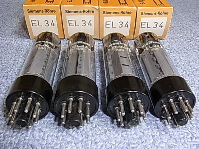 人気，お買い得 SIEMENS シーメンス EL34 (6CA7）4本セット
