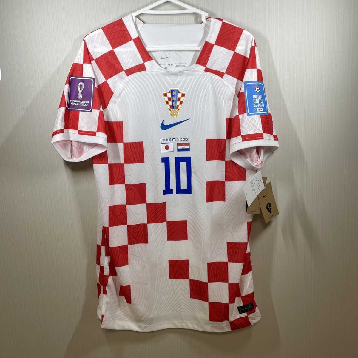 モドリッチ　クロアチア代表　選手用オーセンティック　ワールドカップ　日本代表　ユニフォーム