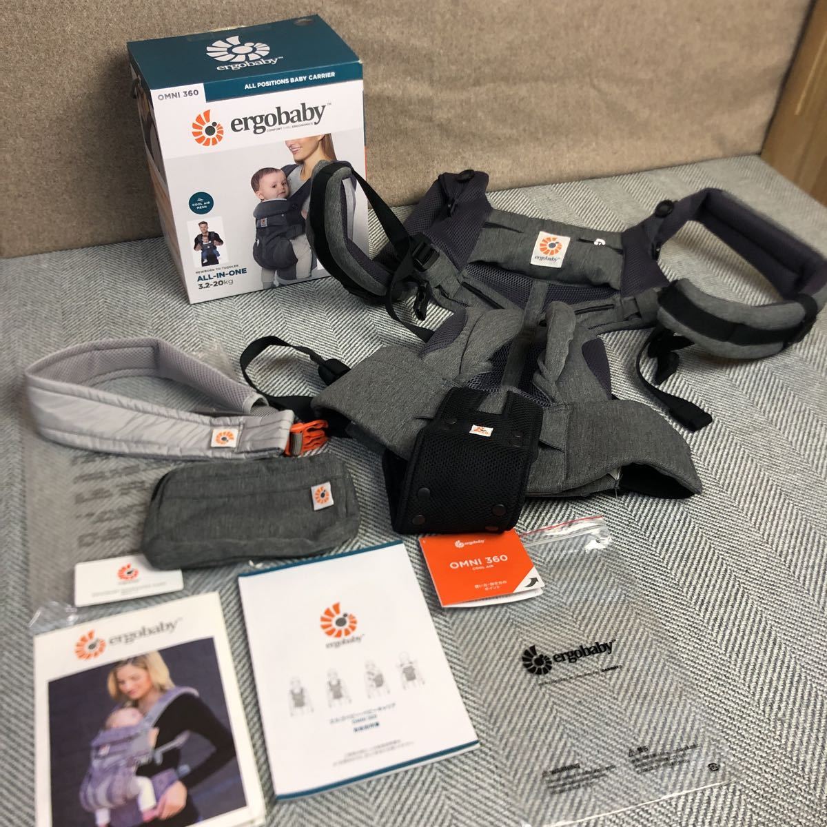 【送料無料】ergobaby OMNI360 エルゴベビー 抱っこ紐 オムニ360 クールエア　クラシックウィーブ/SSKT8110320033