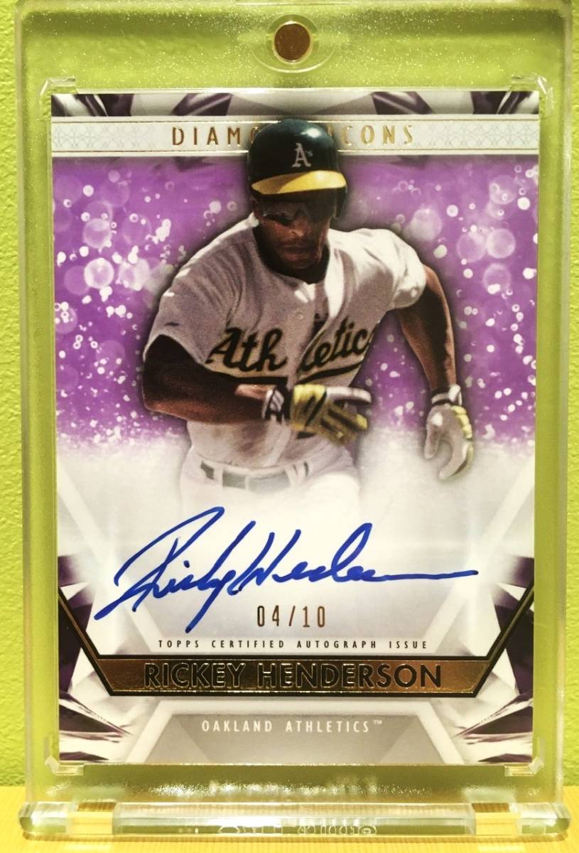 PSA10】RICKEY HENDERSON 直筆サインカード 10枚限定 2020 TOPPS