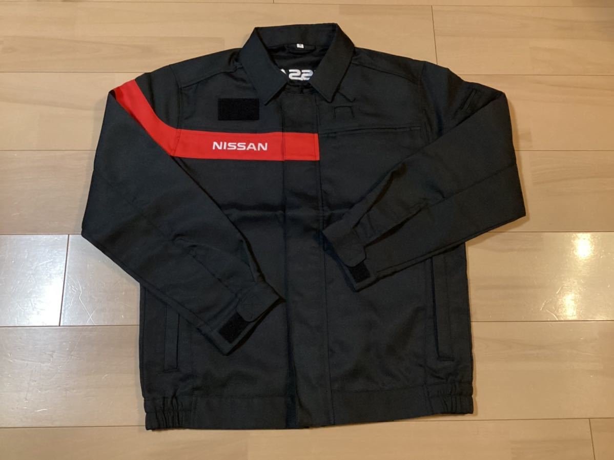 未使用 日産 純正 NISSAN ジャケット ジャンパー ブルゾン サイズM ニッサン スカイライン シルビア R34 Z33 作業服 PITWORK 上着