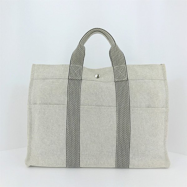 美品 HERMES/エルメス ニューフールトゥMM ハンドバッグ ホワイト 