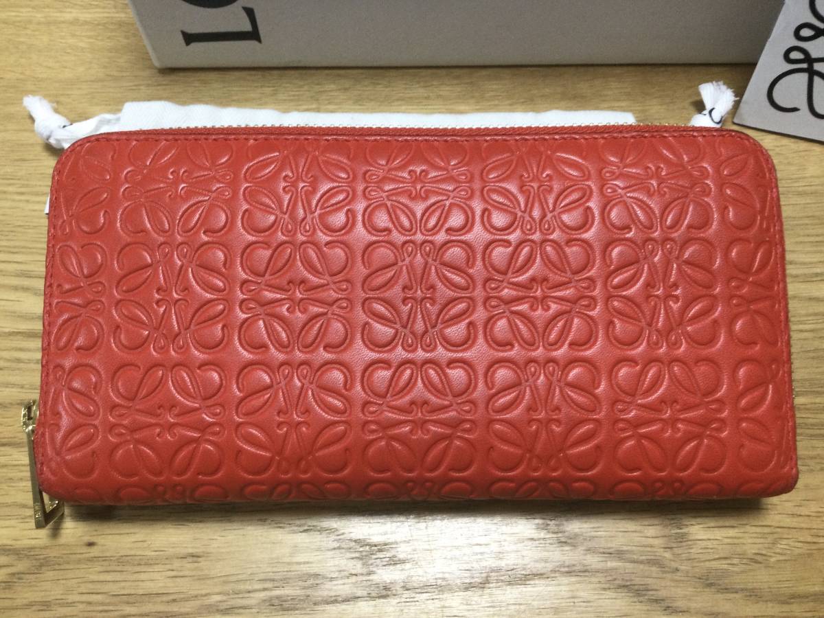 ☆LOEWE ロエベ リピート アナグラム ラウンドファスナー ジップ 長 
