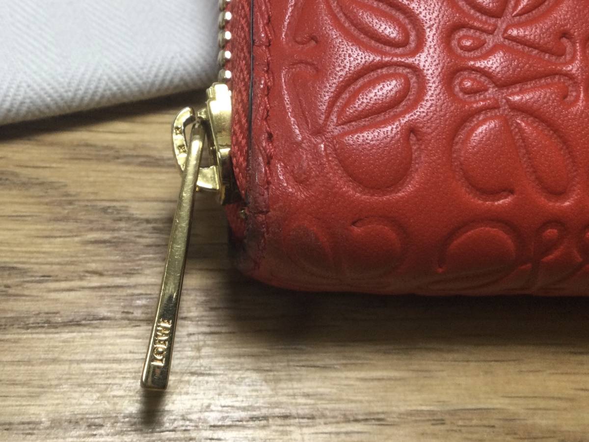 ☆LOEWE ロエベ リピート アナグラム ラウンドファスナー ジップ 長 