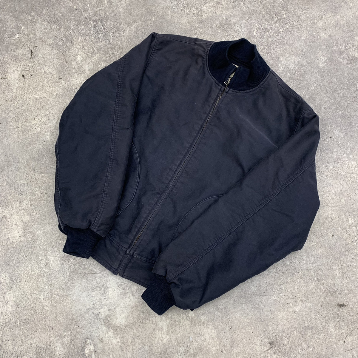 △US NAVY(米海軍) M-42 デッキ ジャケット ブルー コーデュロイ Zip 