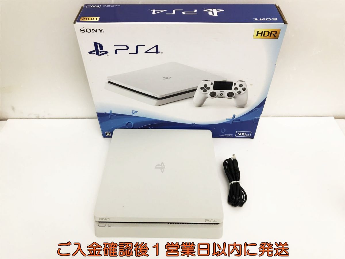 【1円】PS4 本体/箱 セット 500GB ホワイト SONY PlayStation4 CUH-2200Ａ 動作確認済み プレステ4 白 1A3000-1418ke/G4