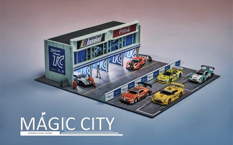 1/64 ジオラマ Magic City 筑波サーキット② 即発送 トミカラマの入札 