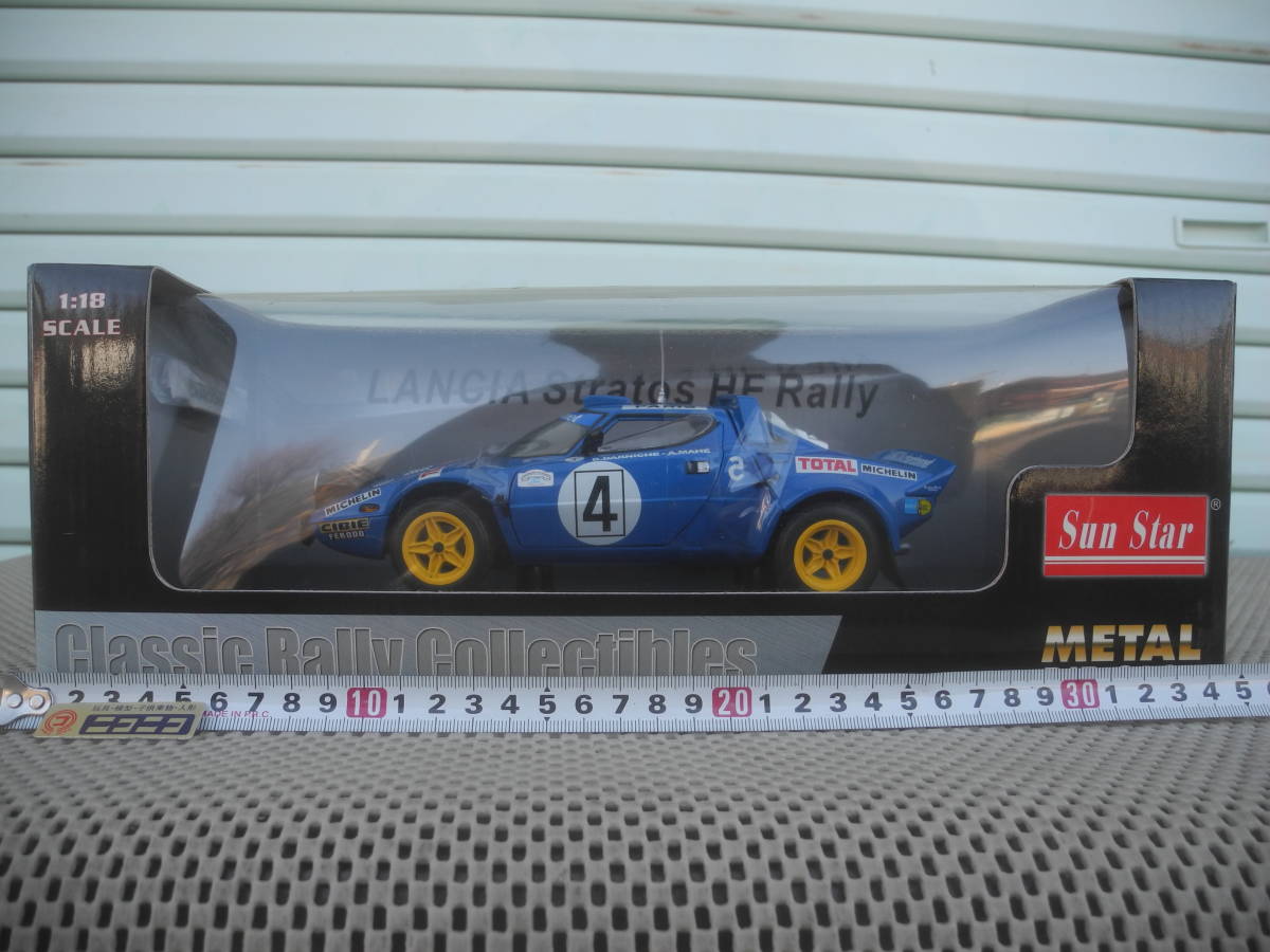 【箱に難有】◎1/18 ◎サンスター ランチア ストラトス 1979 モンテカルロラリー 優勝車 #4 / Sunstar