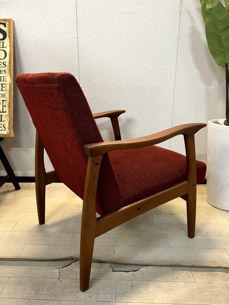 Ψ希少【 浜本工芸 / HAMAMOTO アームチェア 一人掛けソファ 応接 1P