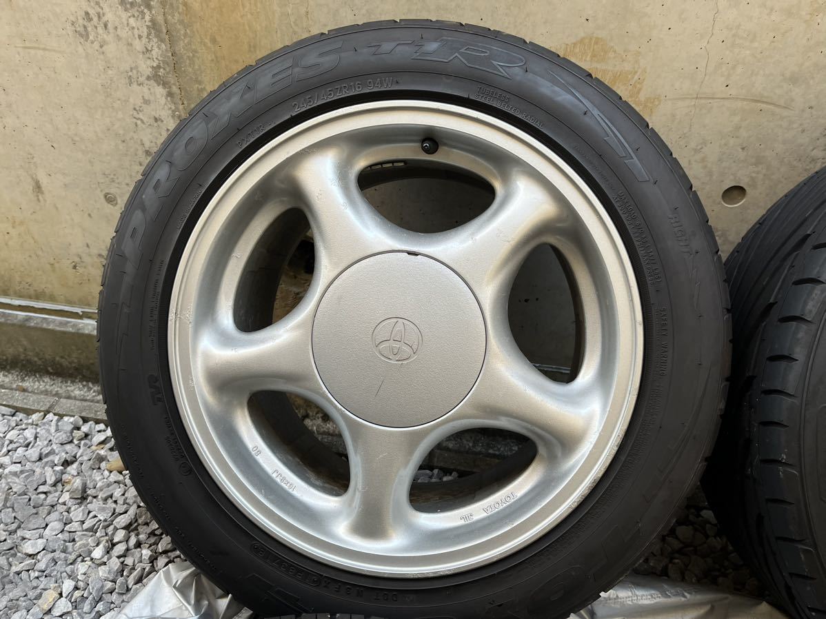 タイヤ使えます JZA80 スープラ 純正 ホイール 16インチ 8J 9J 225/50 
