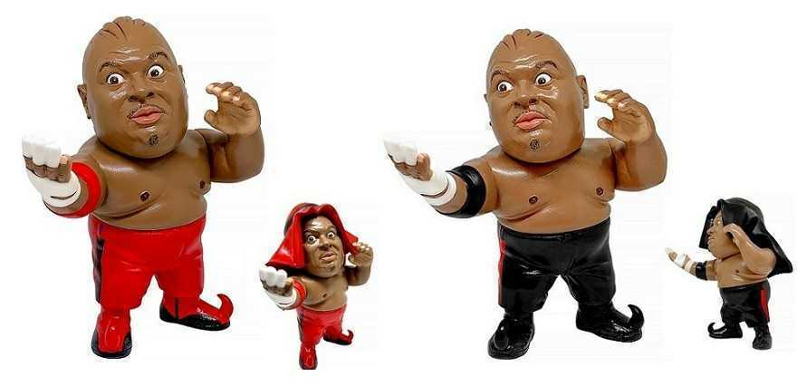 ◆送料込み 16ホウイ HAOコレクション アブドーラ・ザ・ブッチャー 黒コスチュームVer.／赤コスチュームVer. 2体セット 未開封新品 