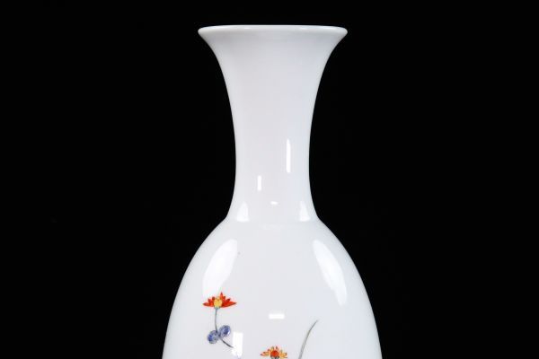 十二代 酒井田柿右衛門作 角福 渦福銘 花鳥文