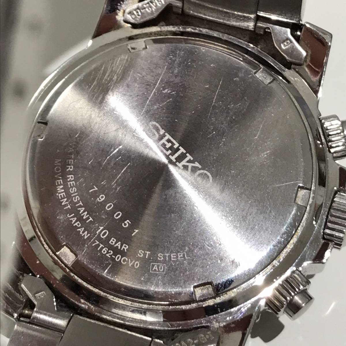 20269☆稼働 SEIKO セイコー ダイバーズ クロノグラフ 100m 
