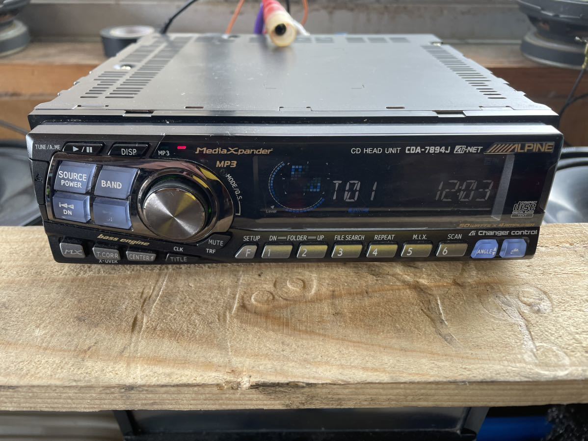アルパイン CDA-7894J 1DIN CDヘッドユニット 【公式通販】