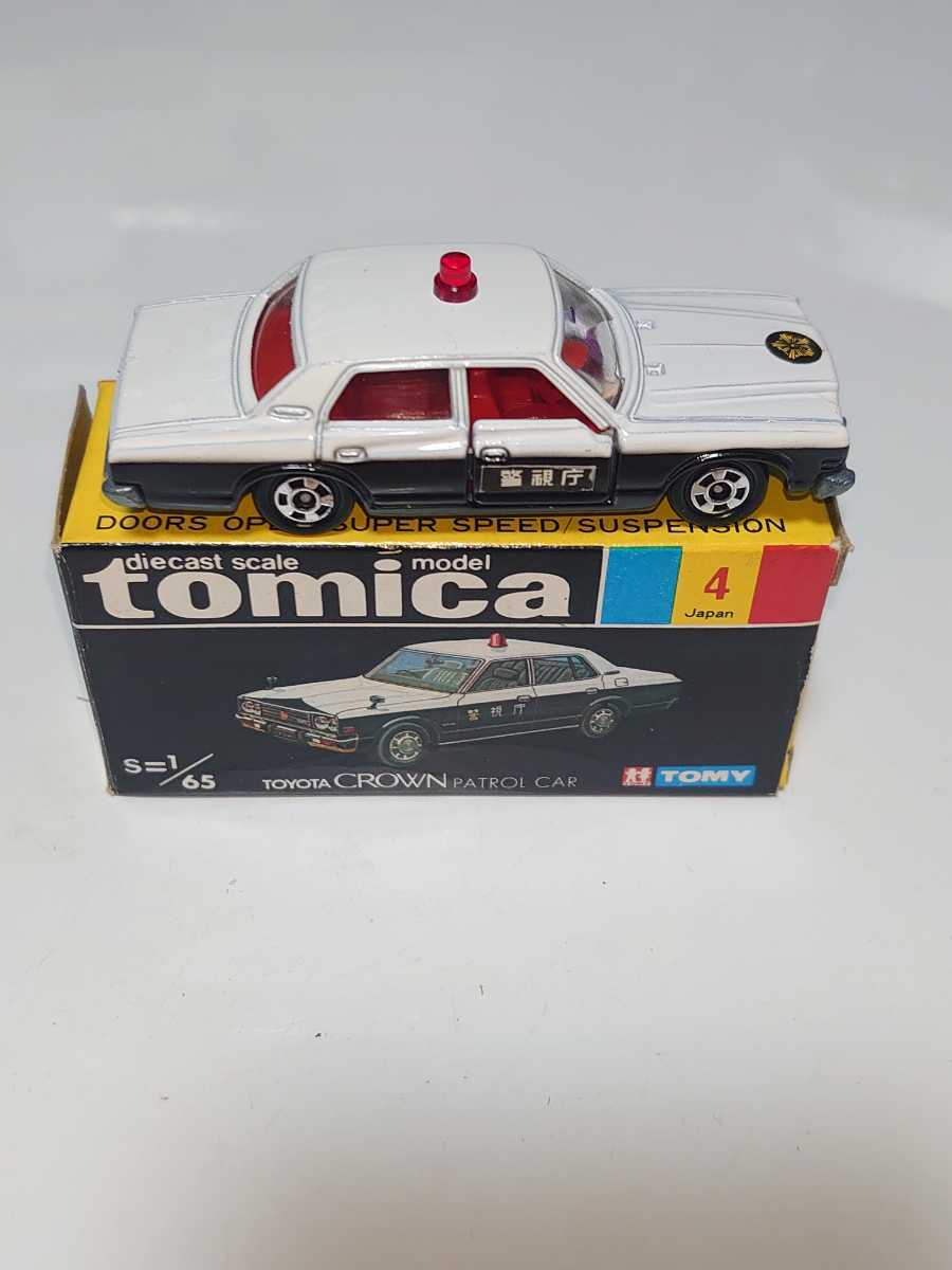 トミカ 日本製 クラウン パトロールカー 1Aホイール 赤色灯Aタイプ 色