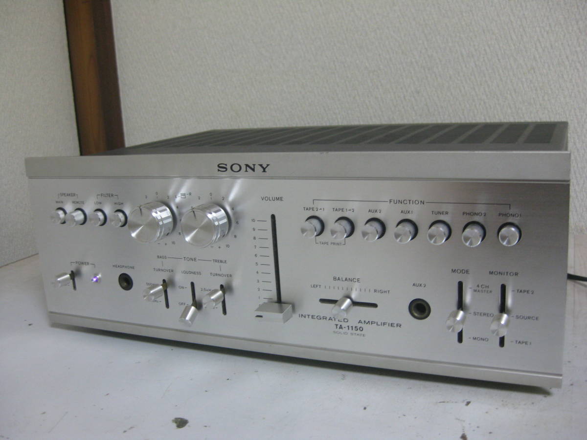 SONY プリメインアンプ TA-1150 超美品・動作良好 - 音 ソニー 動作品
