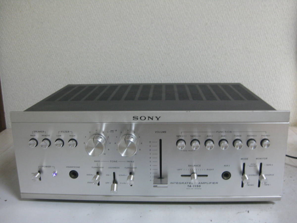 SONY プリメインアンプ TA-1150 超美品・動作良好 - 音 ソニー 動作品