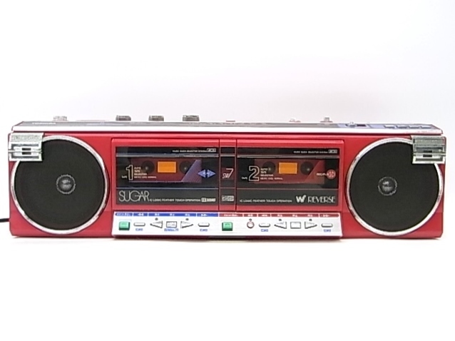 y0120 TOSHIBA RT-SW7 東芝　ラジカセ　シュガー　FM/AM　通電確認済み　USED