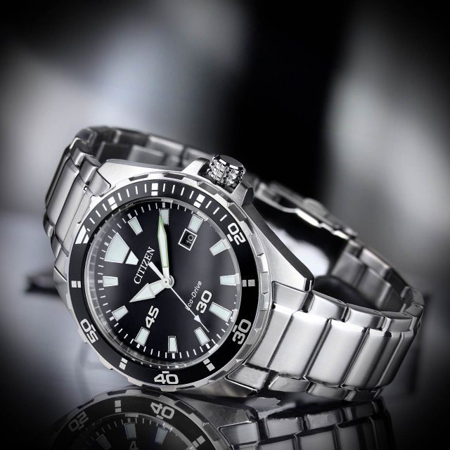 【1円】新品正規当店最新作シチズンCITIZENエコドライブ10気圧100mダイバービジネスカジュアルアウトドアメンズ腕時計クロノグラフ黒