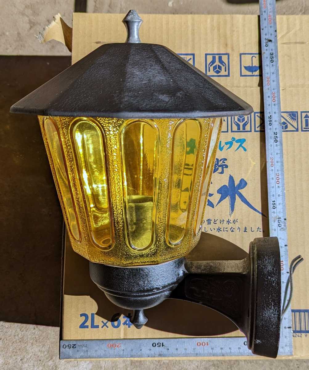 アンティーク 玄関灯 外灯 ガラス ヴィンテージ 昭和レトロ レトロ
