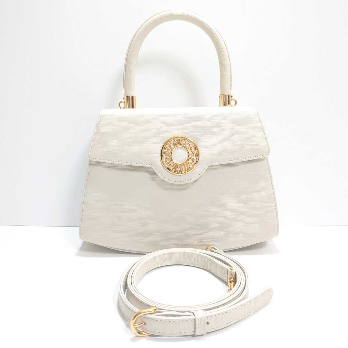 ☆極美品 激レア HANAE MORI ハナエモリ サークルロゴ 2WAY 