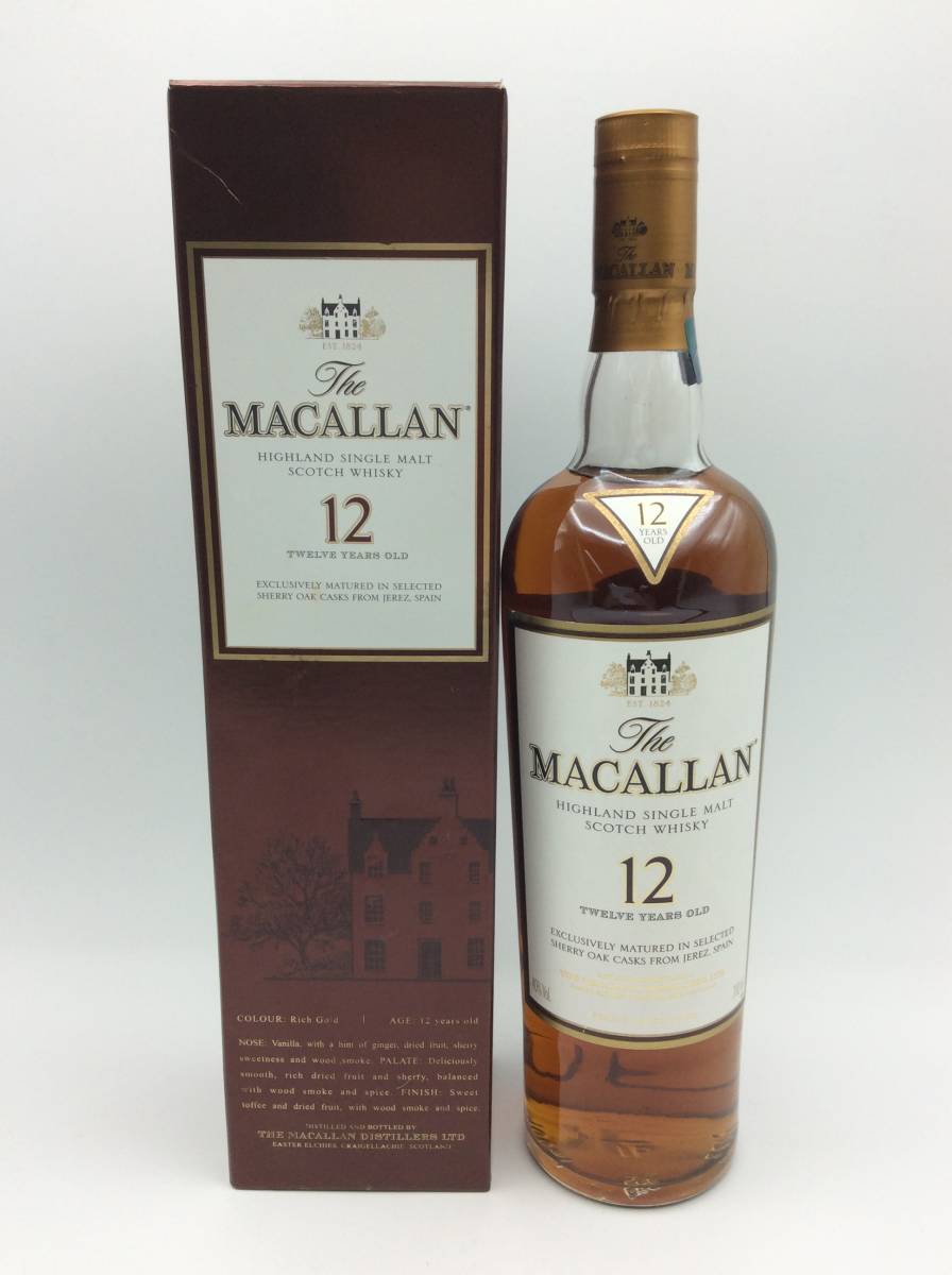 F29□【未開栓】ザ マッカラン 12年 700ml 40% シングルモルト 箱付き