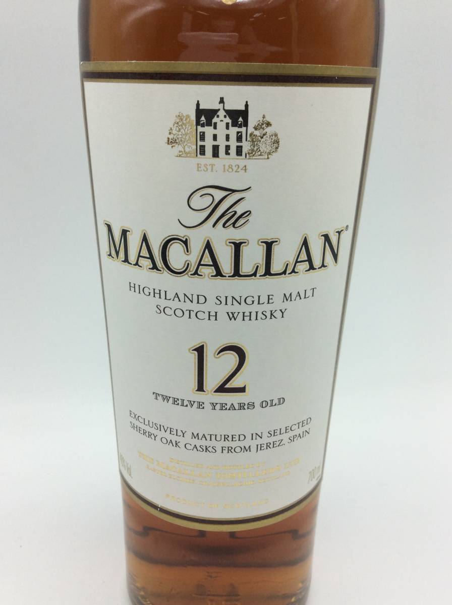 F29□【未開栓】ザ マッカラン 12年 700ml 40% シングルモルト 箱付き