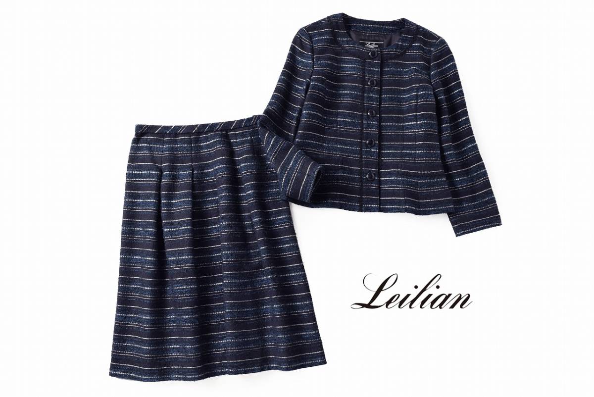 美品★LEILIANレリアン12万★11号/ミセス11号★スーツ・セットアップG205