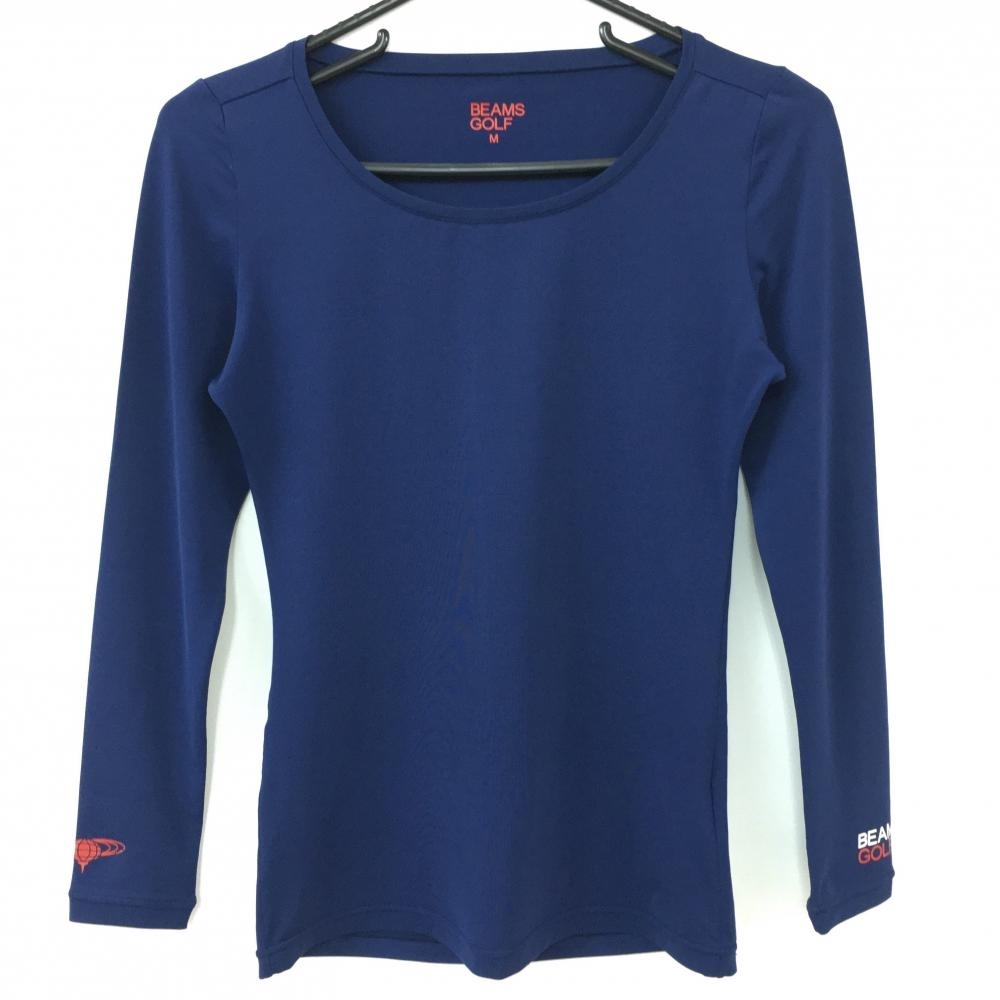 ビームスゴルフ モックシャツ長袖 メンズS BEAMS GOLF Vネック 長袖