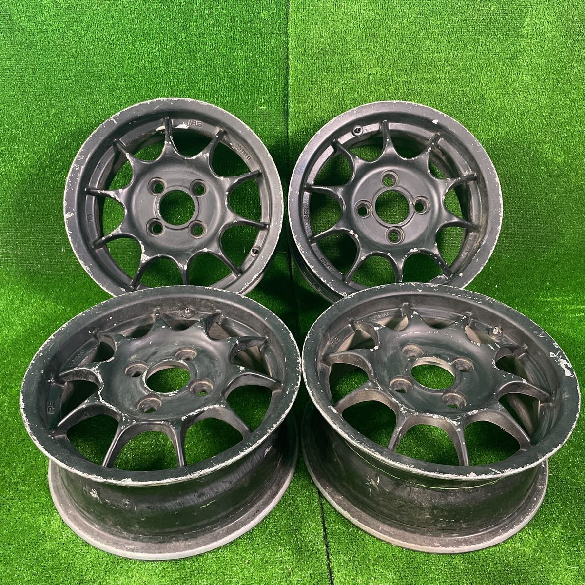 N16.ENKEI IRS 13×5.5j +38 100 4H 4本 希少 エンケイ 旧