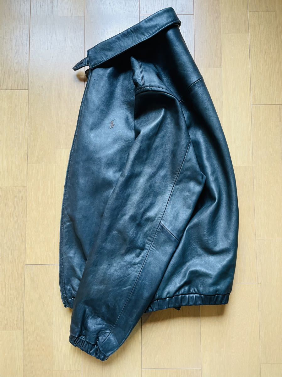 90s傑作！ラルフローレン シープスキン レザージャケット ブルゾン