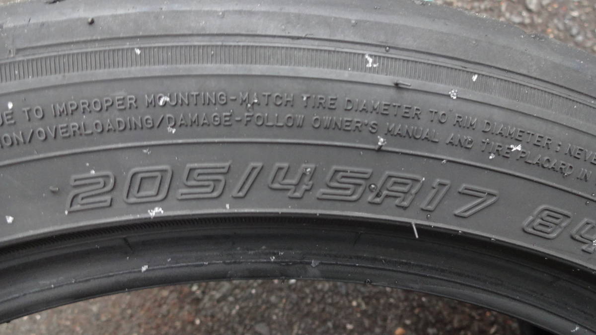 バリ山 ダンロップ DIREZZA ディレッツア Z3 ZⅢ 205/45R17 2本セット