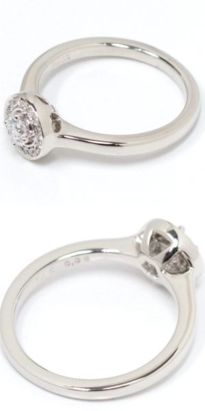 フォーエバーマーク】ダイヤモンド0.15ct 0.05ct Pt900 リング