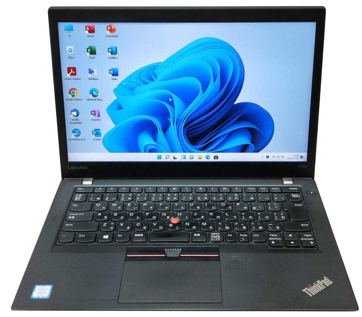 ☆【驚速SSD LENOVO T470S i7-7600U 2.8GHz x4+8GB+SSD256GB 14 