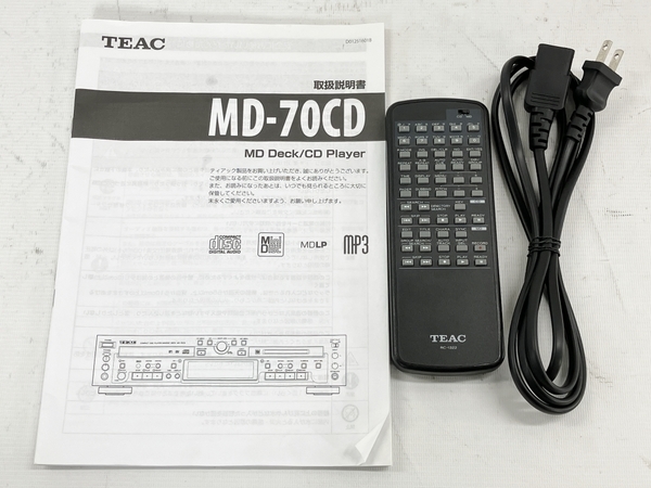 TEAC MD-70CD MD CD PLAYER オーディオ 音響機材 2017年製 ティアック