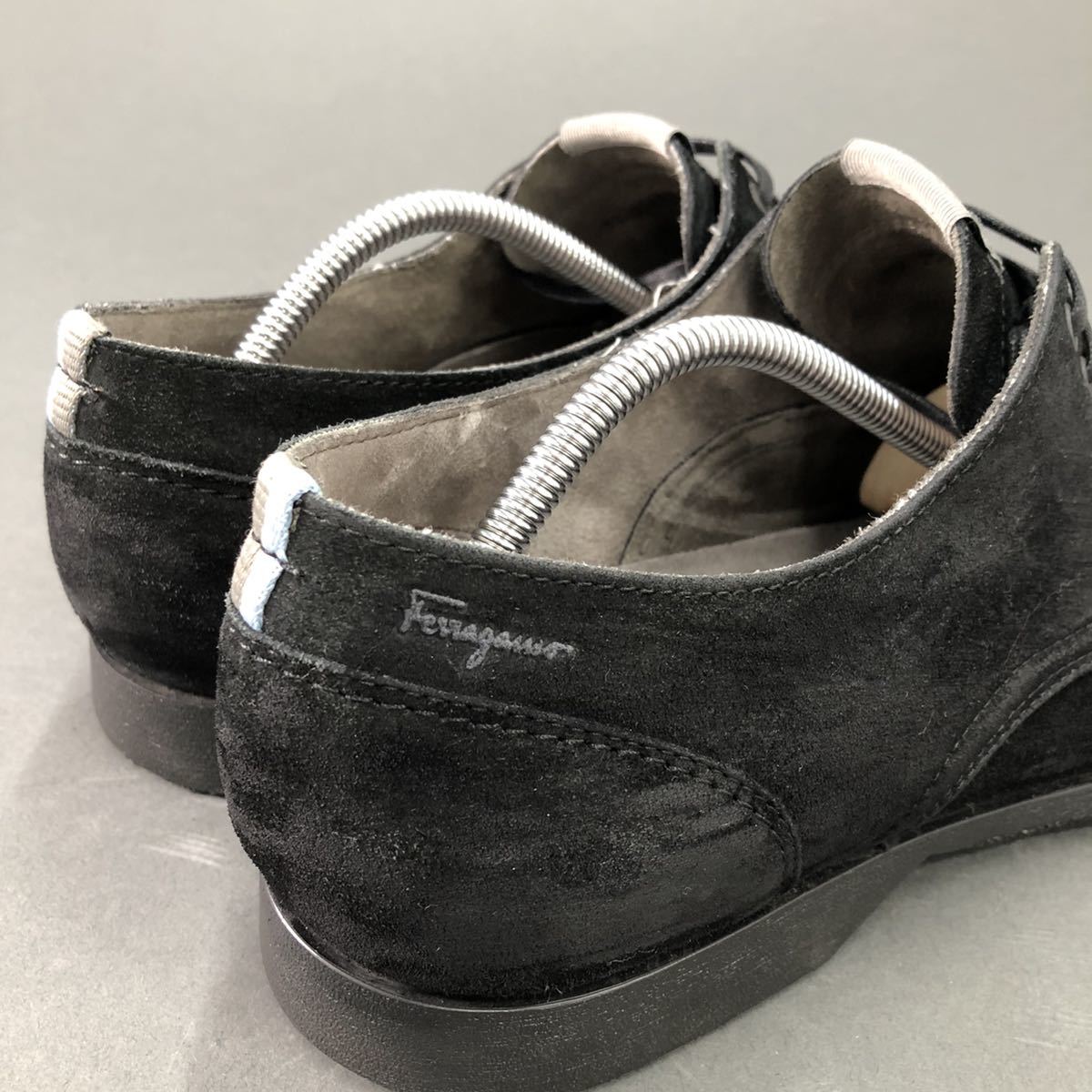 a27 伊製☆ FERRAGAMO フェラガモ ストレートチップ レースアップ