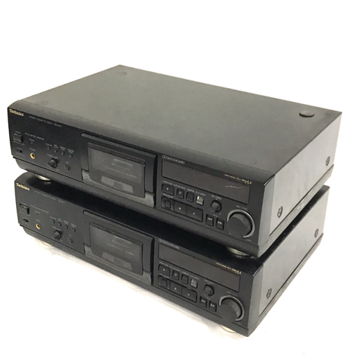 1円 Technics RS-AZ7 カセットデッキ 2台まとめセット 通電確認済み