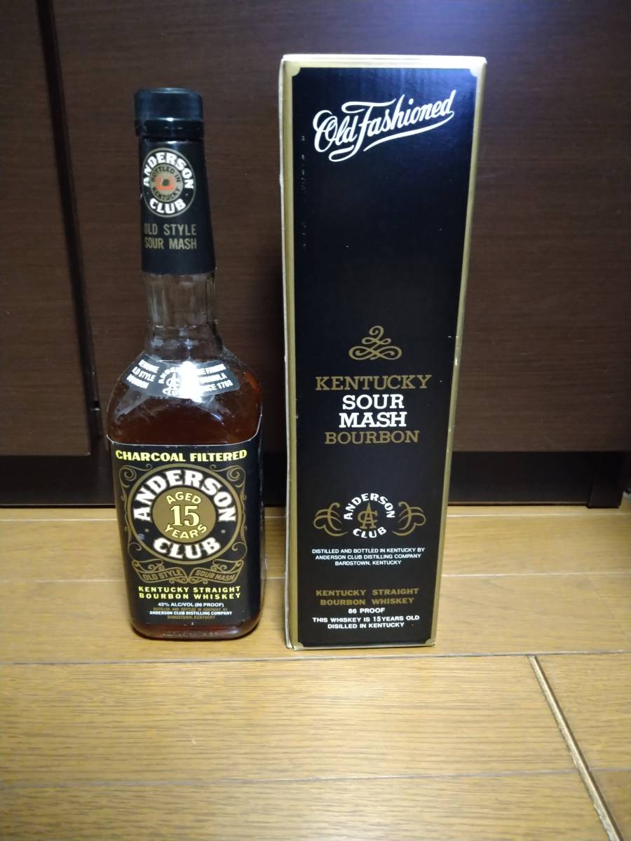 未開栓 ANDERSON CLUB 15年 アンダーソン クラブ バーボンウイスキー