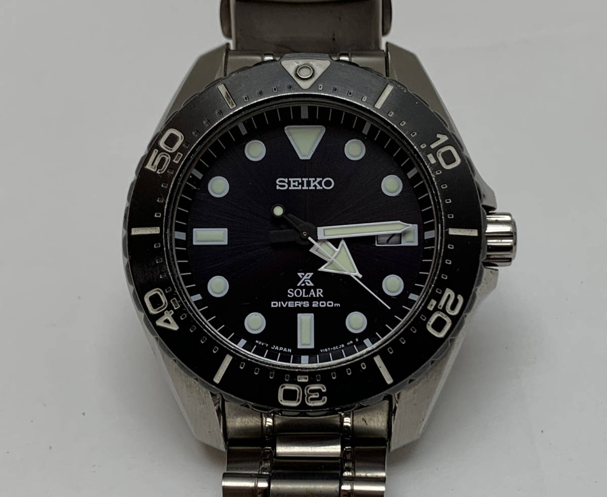 セイコー SEIKO PROSPEX ダイバースキューバ V157-0BN0 チタン 