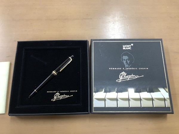 【大得価，HOT】 良品 万年筆 モンブラン MONT BLANC HOMMAGE A FREDERIC CHOPIN ショパン マイスターシューティング ブラック 14K M3063(モンブラン)｜売買されたオークション情報、yahooの商品情報をアーカイブ公開 - オ モンブラン
