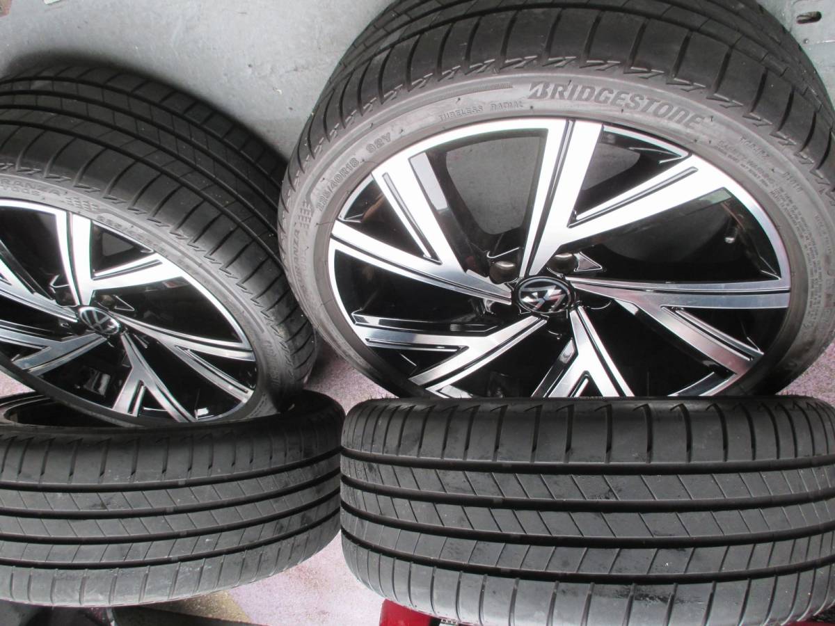 フォルクスワーゲン ゴルフ8 R-LINE 純正18インチアルミ＋タイヤ＜4本 