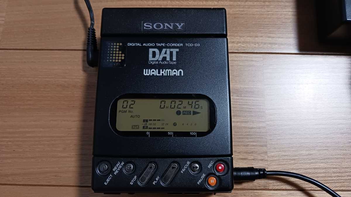 ☆美品☆ SONY ポータブルDATレコーダー DATウォークマン TCD-D3