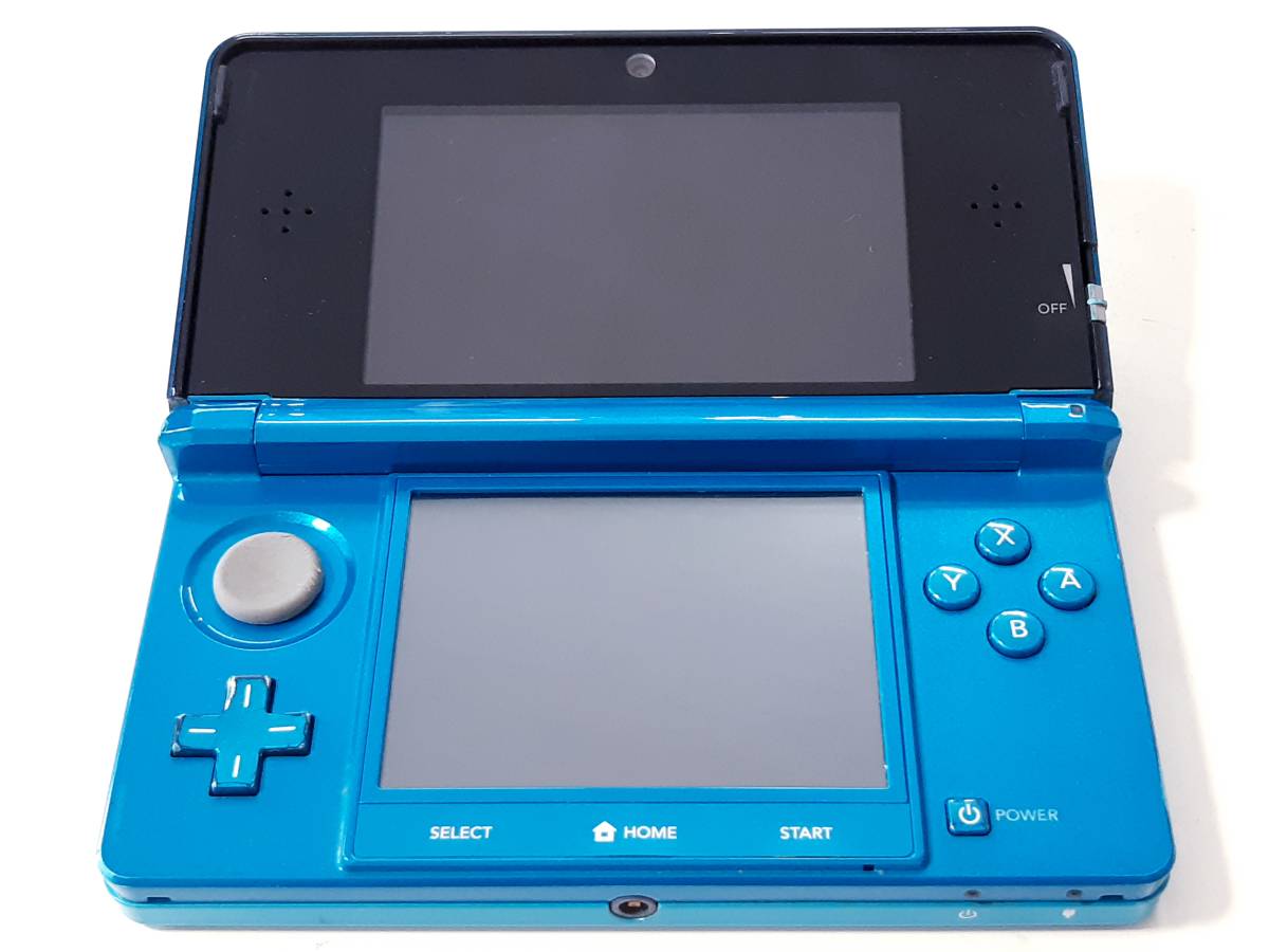 動作確認済み】《即決有り》Nintendo 任天堂 3DSアクアブルー本体