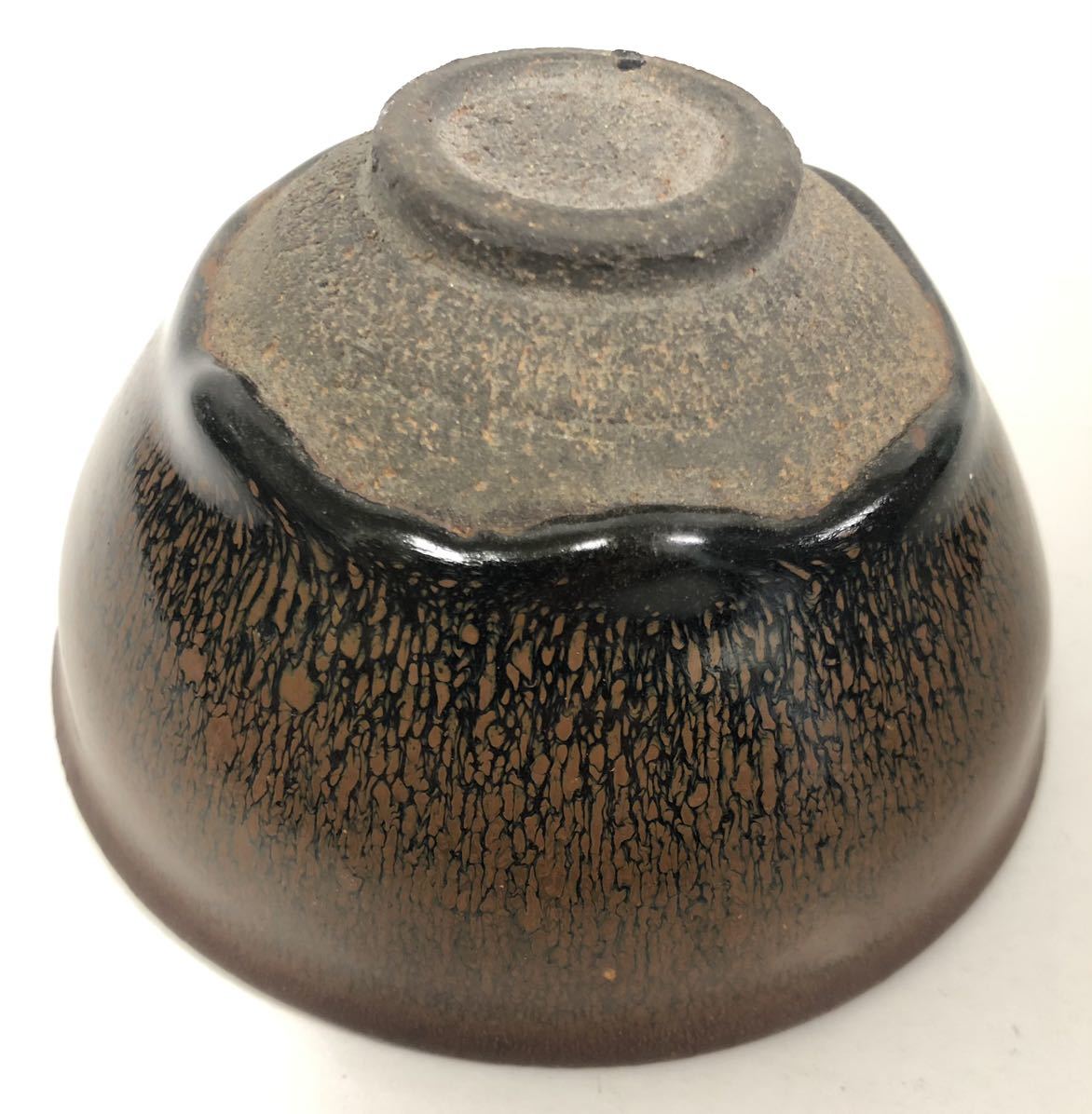 中国古玩 唐物 宋代 建窯 禾目天目茶碗 古作 時代物 極上品 初だし品