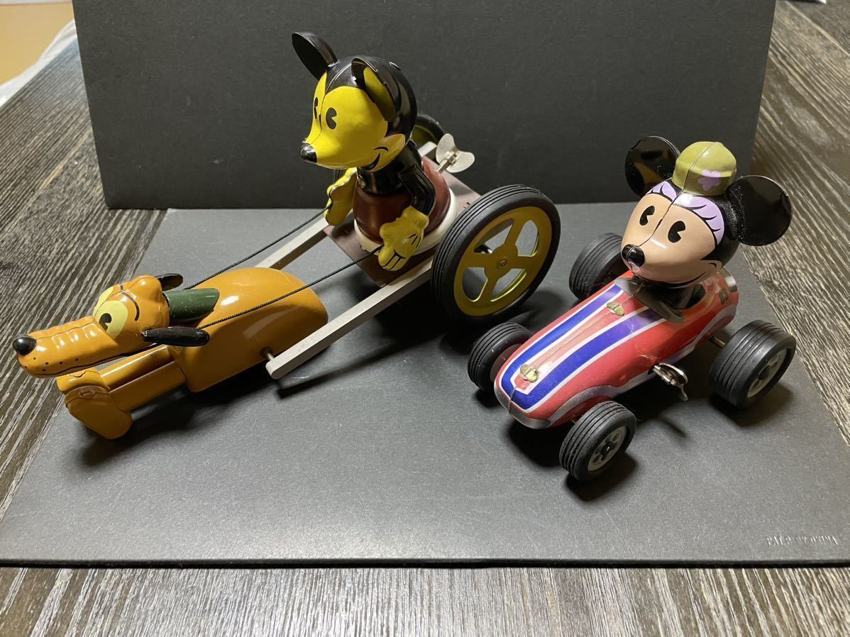 ⭐️年代物。ラインマー/ ディズニー /ミッキー ゼンマイ式ブリキカーです。 ⭐️年代物。ラインマー⁄ ディズニー ⁄ミッキー ゼンマイ式ブリキカー